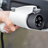 SAE J1772 EV charging plug